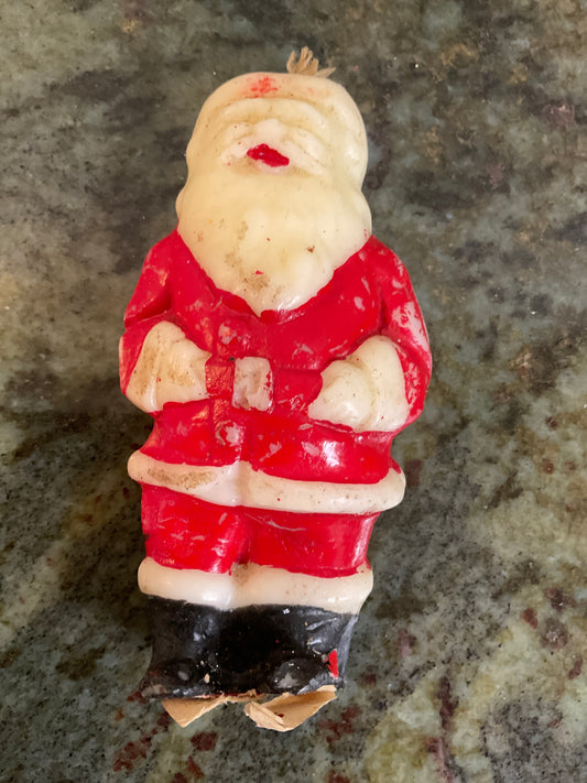 Tall Santa wax Candle