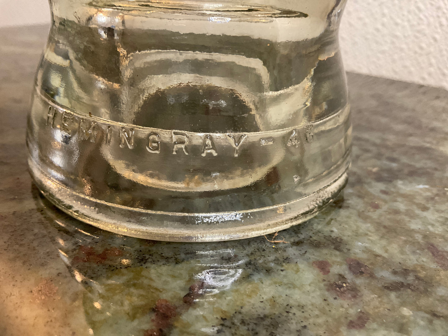 Vtg 1940 Hemingway 45 Glass Insulator
