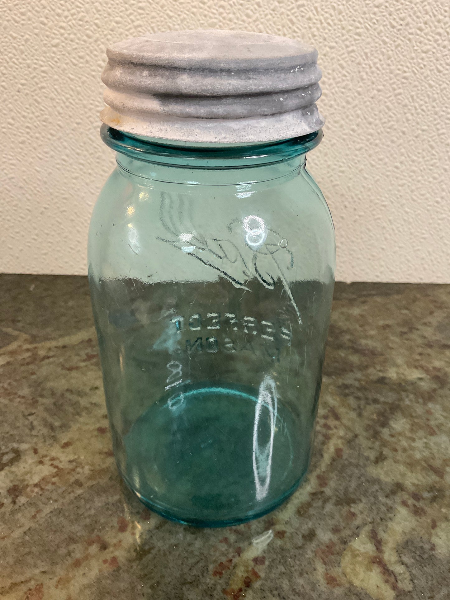 Quart Perfect Mason Blue Jar