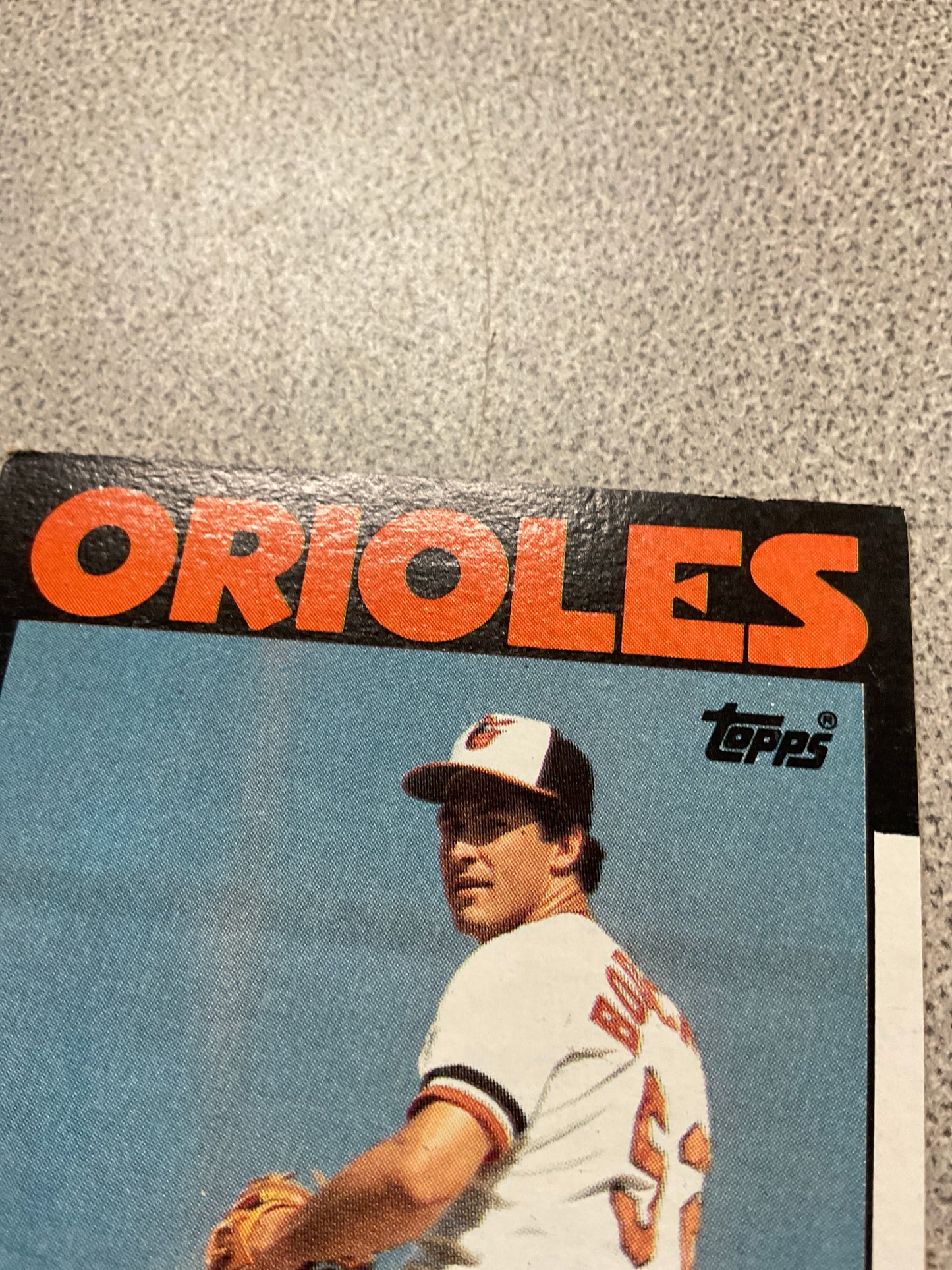 Baseball Card Mike Boddicker