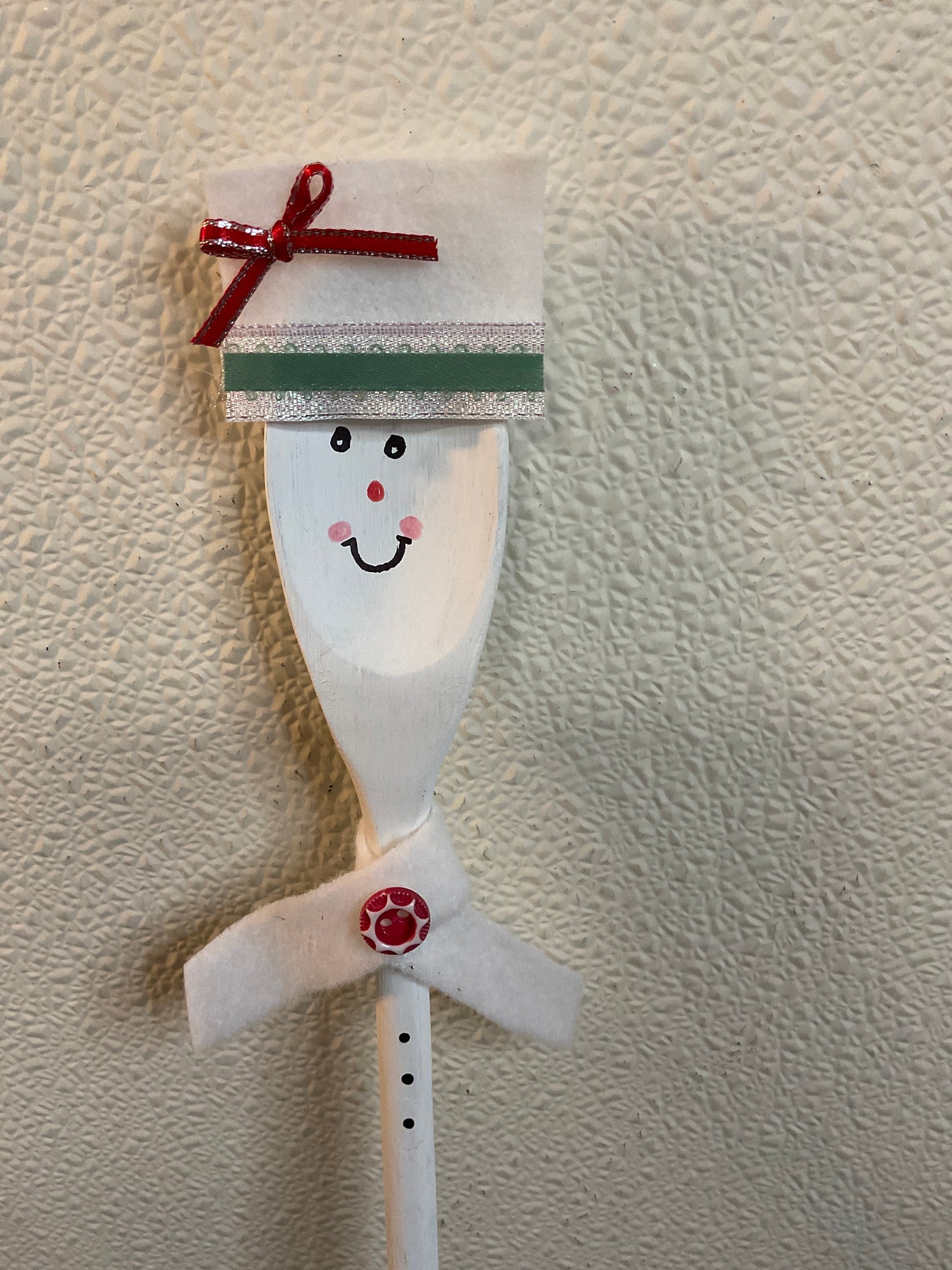 14.5” snowman Wood Spoon