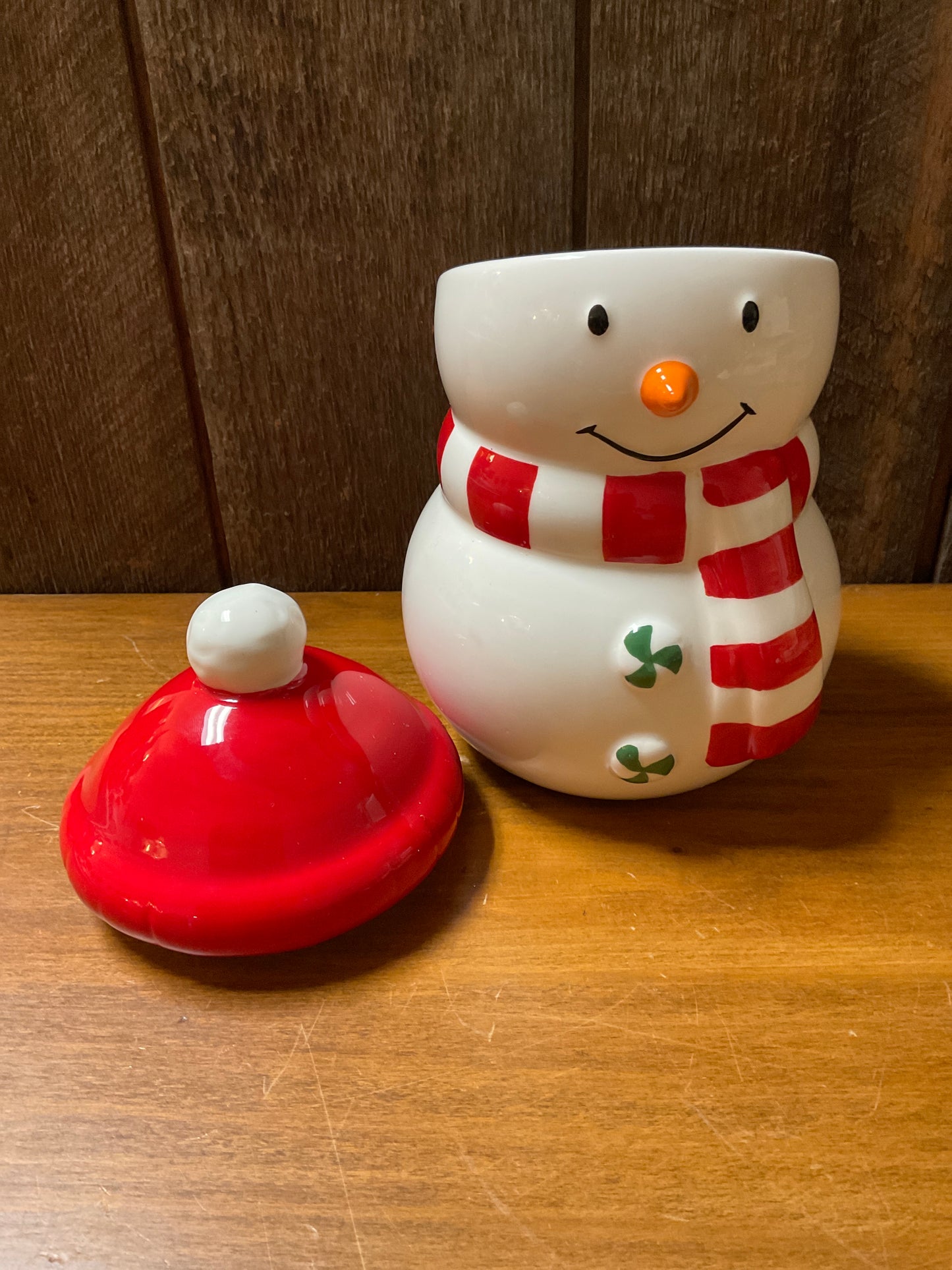 Hallmark 8” Snowman Jar with Lid
