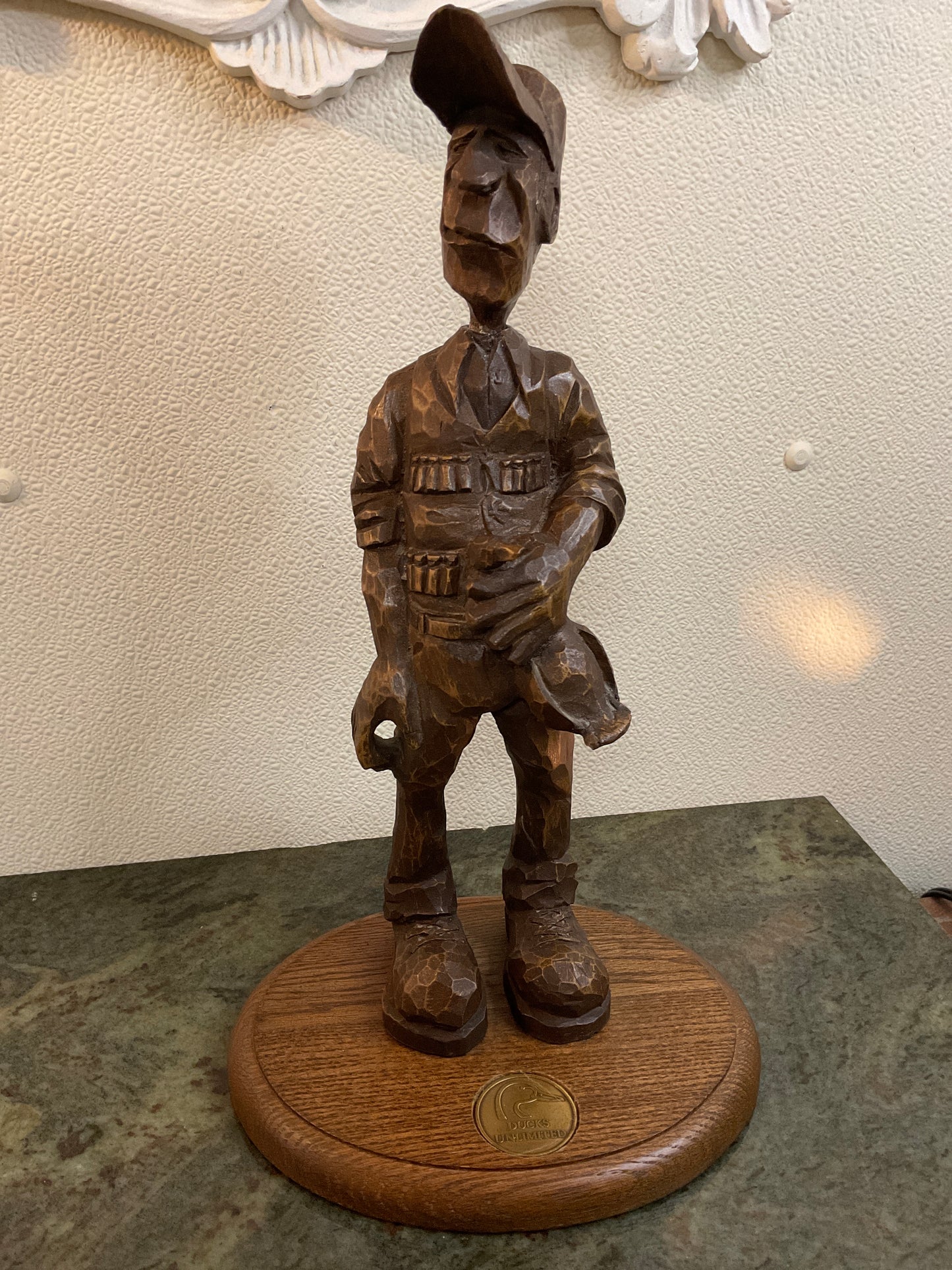Vtg Ducks Unlimited Doug Dutenhoeffer signed Wood Duck Hunter 1990