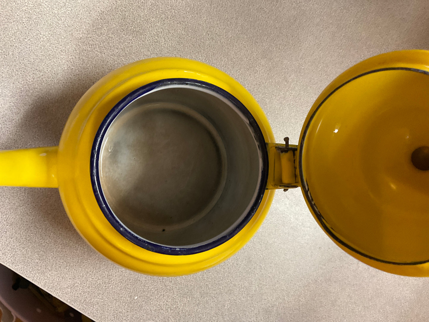 Vintage Yellow Teapot