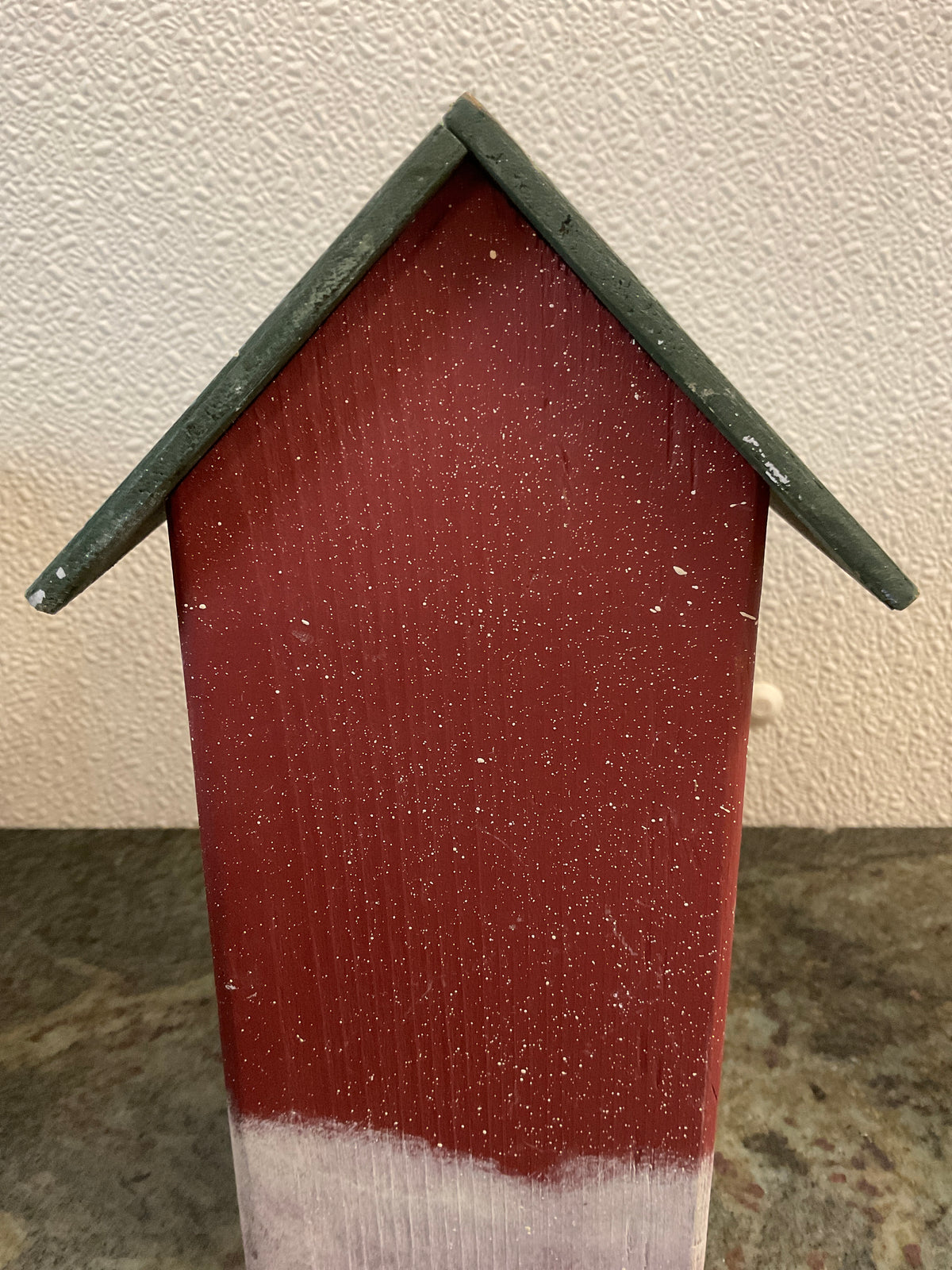 Hand Painted Snowman And Girl Birdhouse