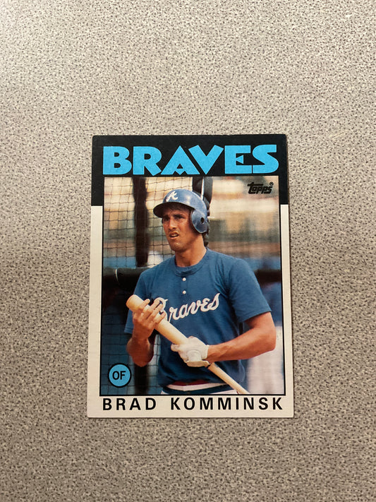 Baseball Card Brad Komminsk