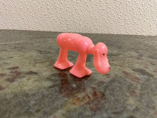 Space Walking Plastic Pink Dog