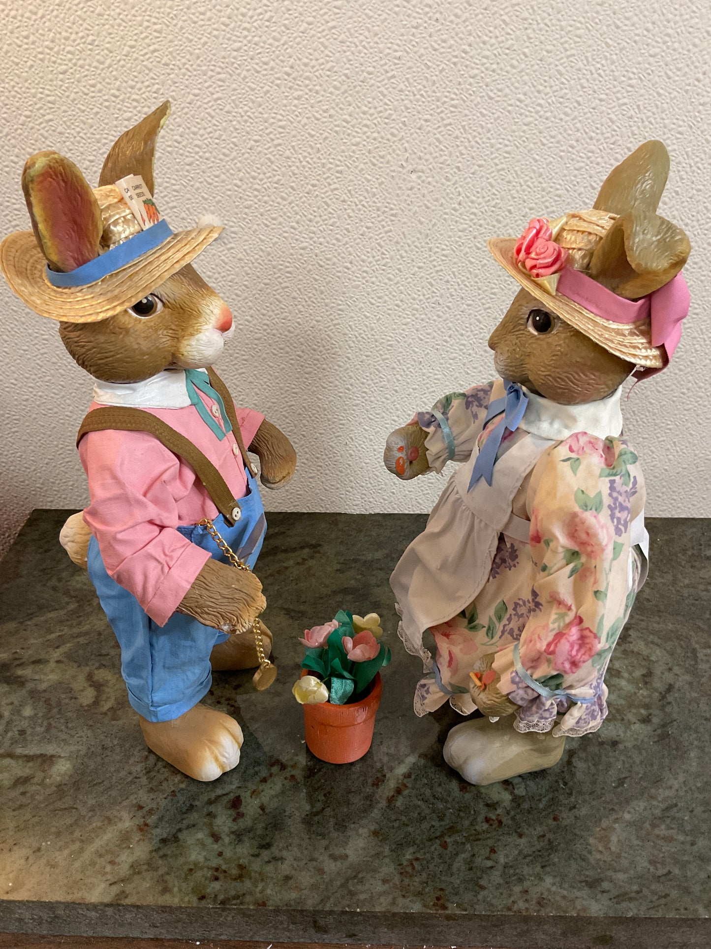 Vintage Gardening Rabbit Set