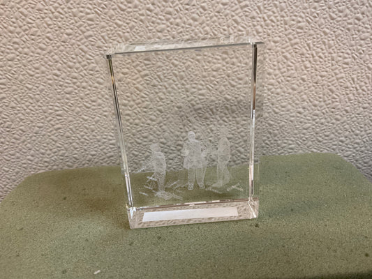 Etched Glass Cube