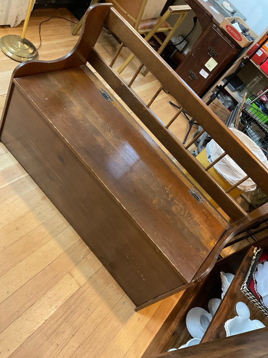 Pine Storage Deacons Bench