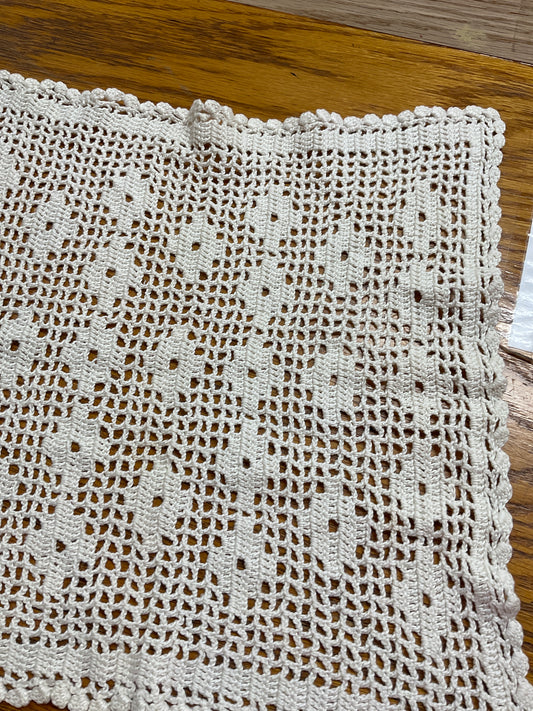 Square Crotched Doily 12 X 12