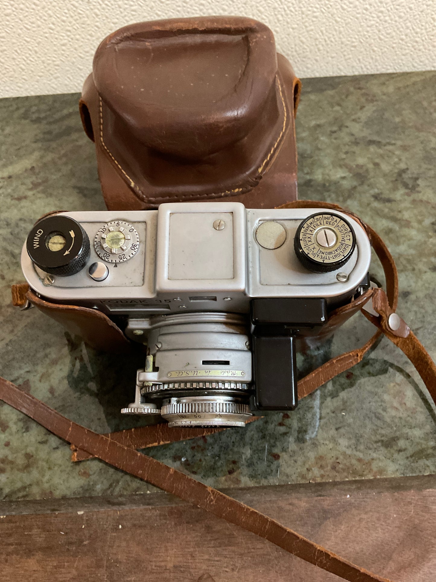 Kodak 35 Rangefinder Camera with Case