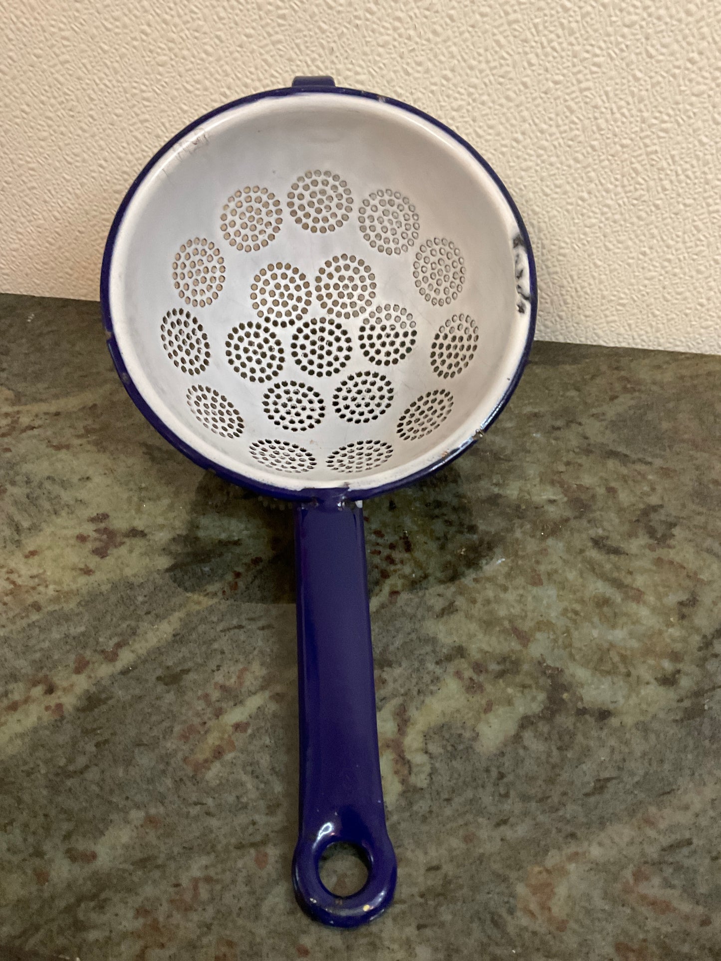 Enamelware Strainer 12” With Handle