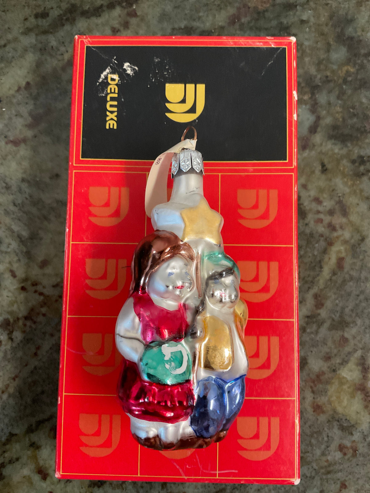 Vintage Hand-Blown Mercury Glass Christmas Ornament