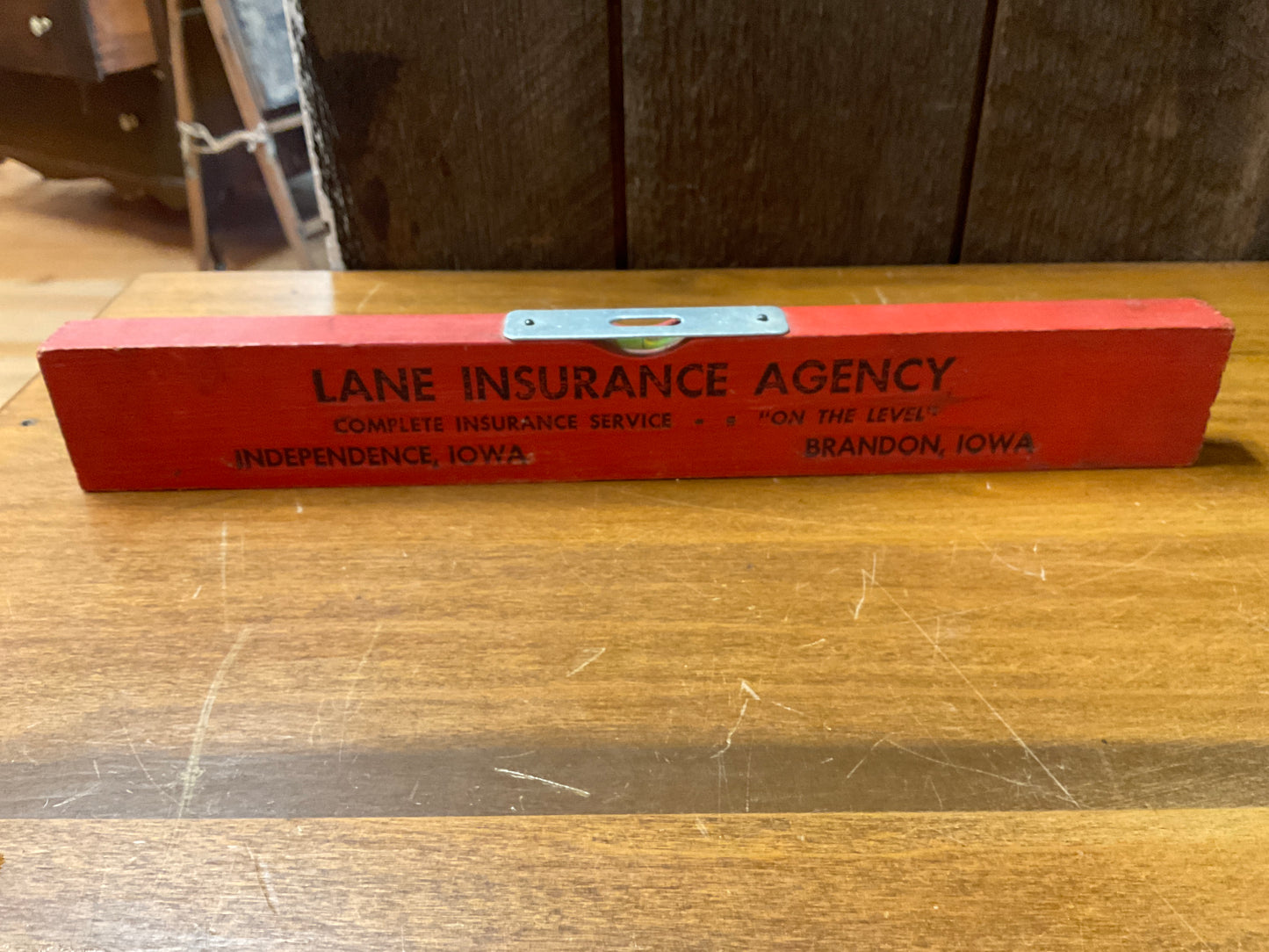 Lane Insurance Agency 12” Wood Level