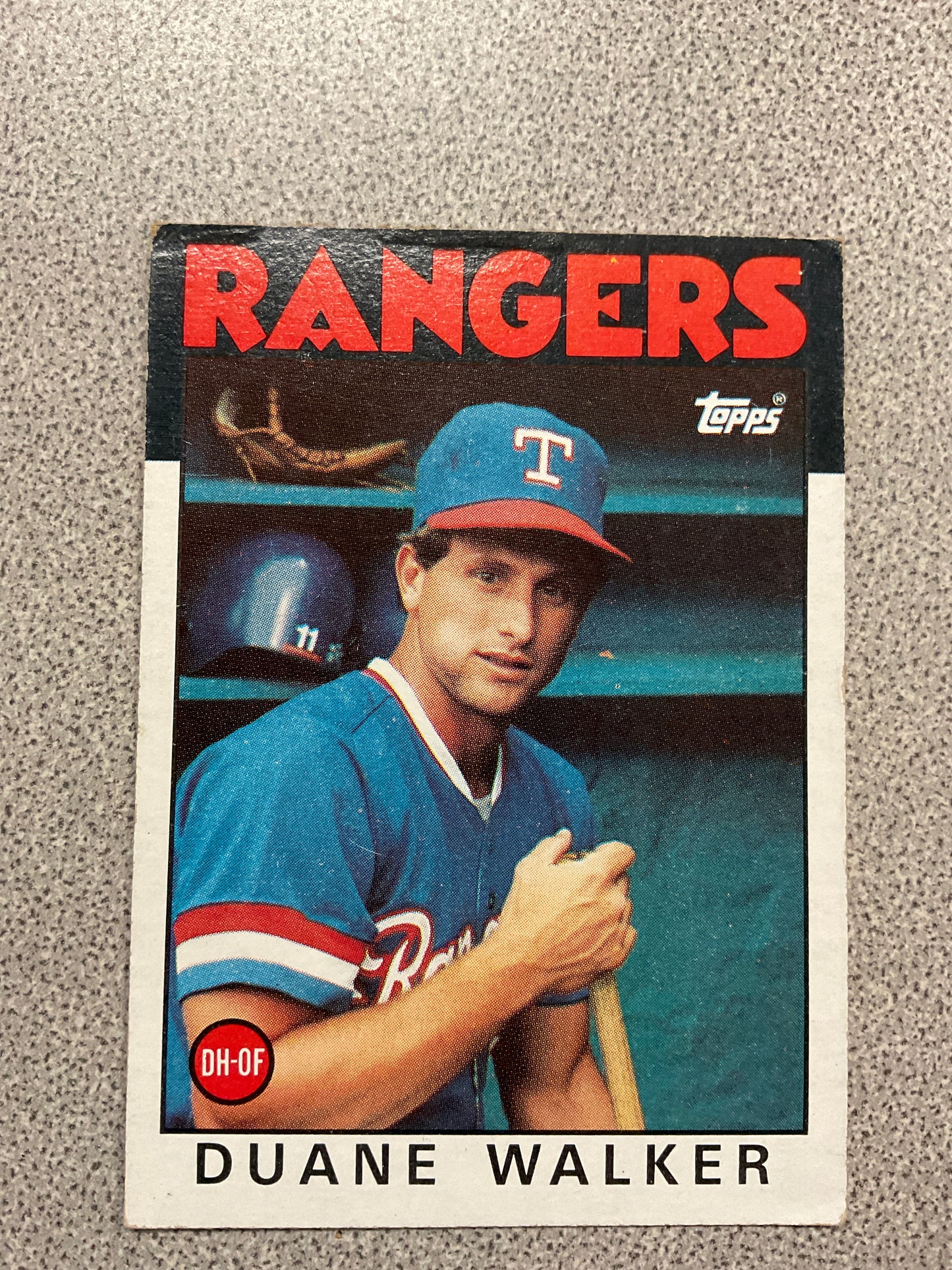 Baseball Card Duane Walker
