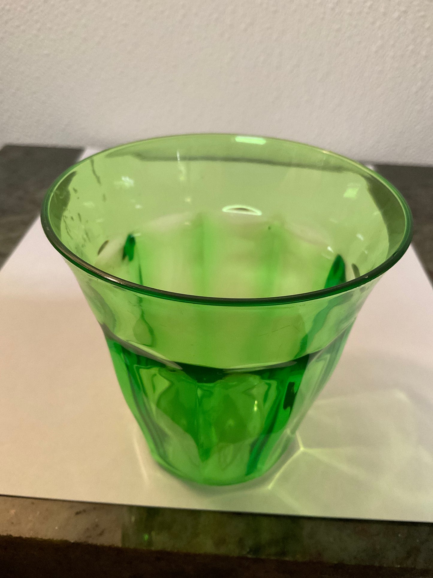 Green Plastic Drinking Tumbler