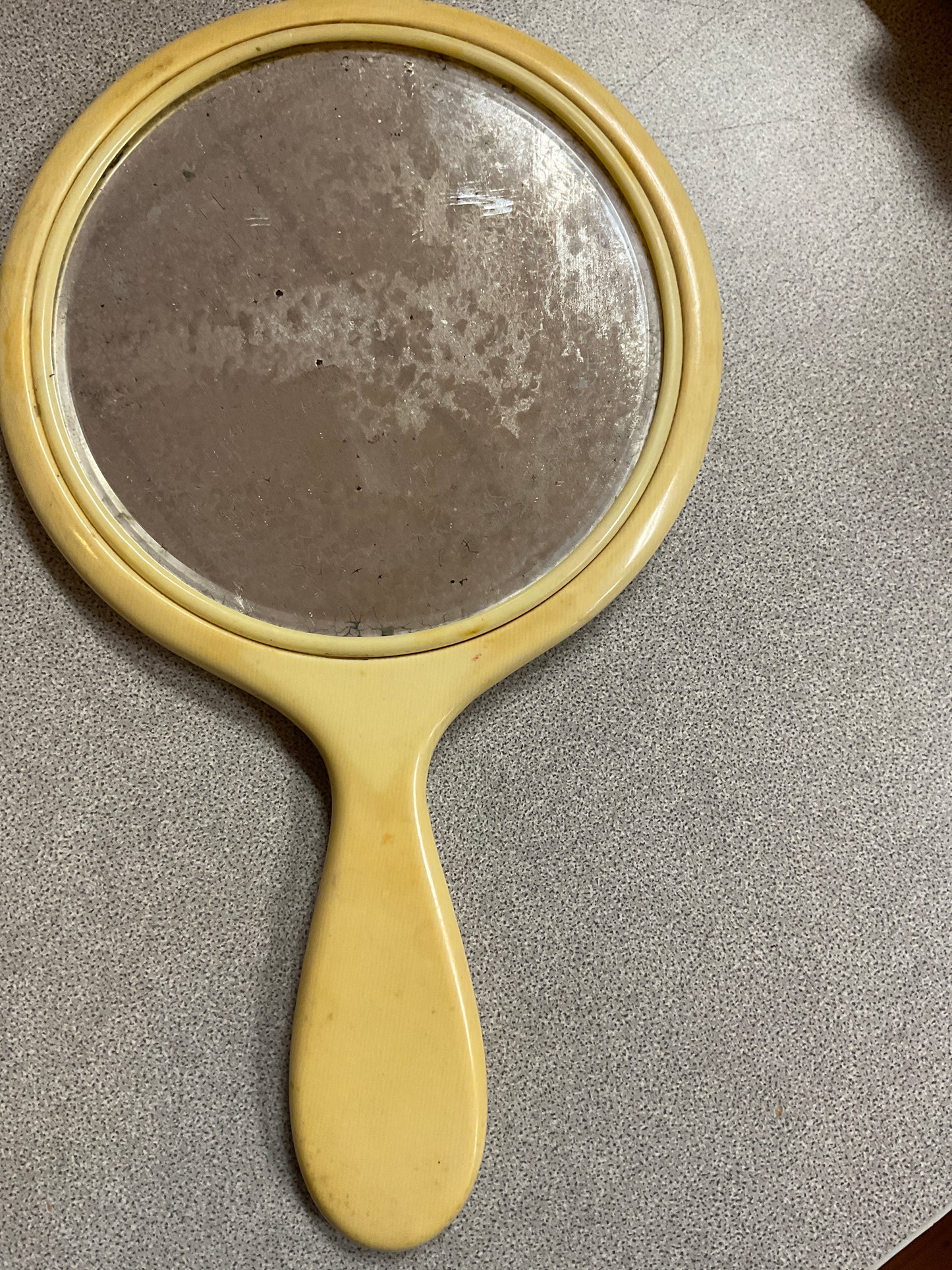 Vintage Celluloid Hand Mirror