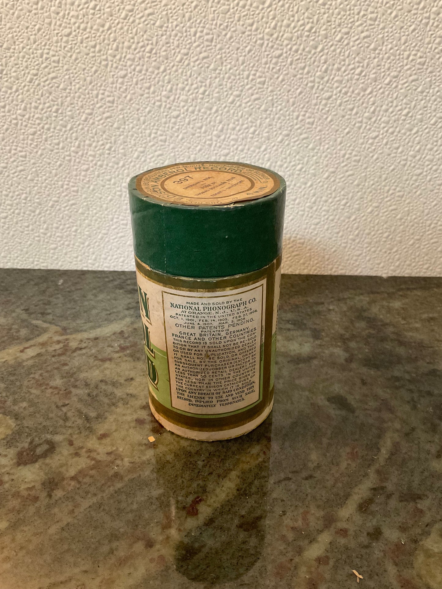 Edison Phonograph Cylinder