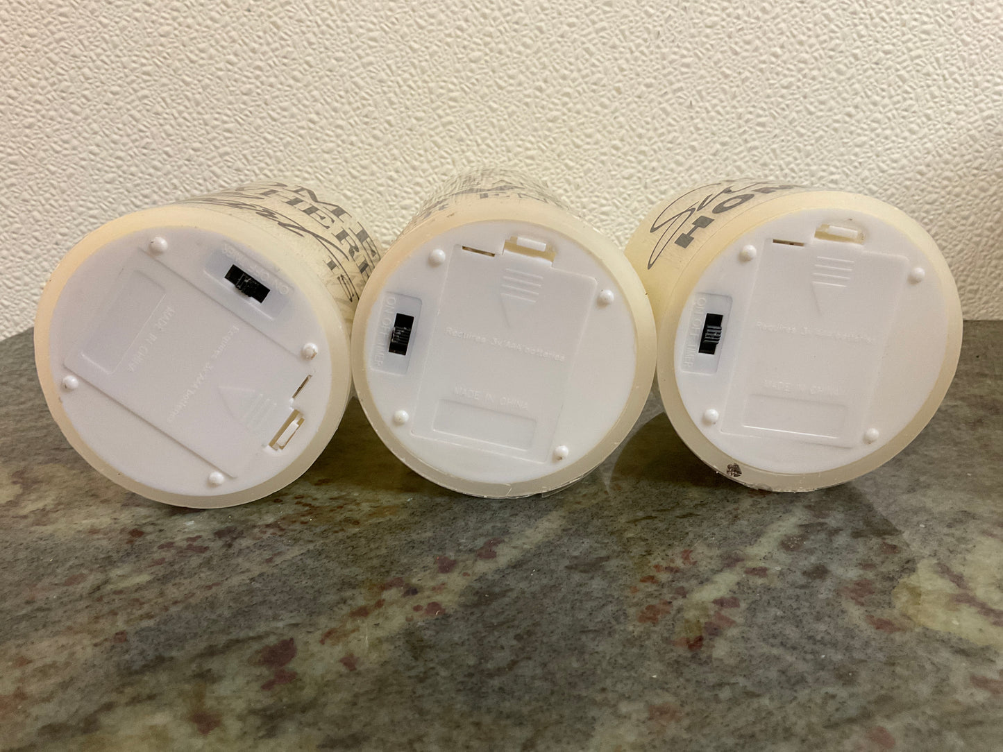 Set of 3 Flameless Candles with Timer