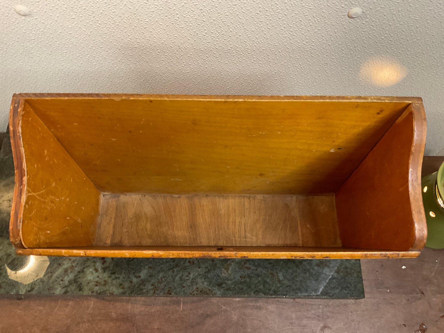 Vtg Wood Magazine Rack