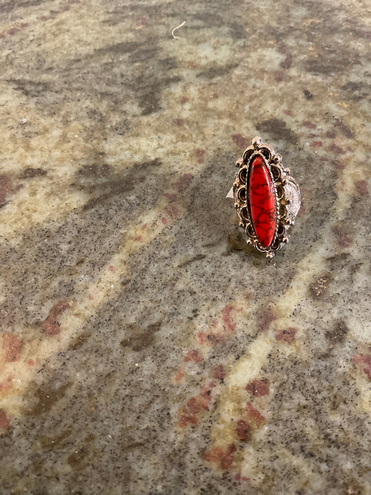 Vintage rust colored Ring