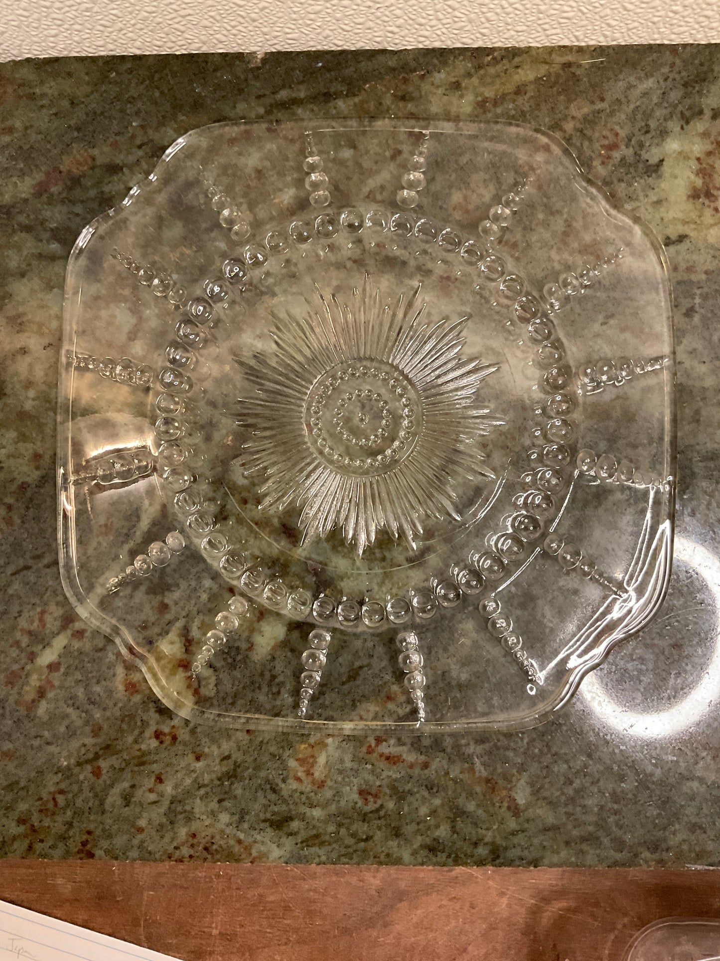 Set of 5 Federal Columbia Depression Glass Luncheon Plates