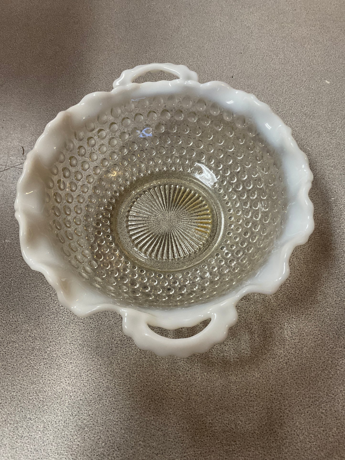 Anchor Hocking Moonstone Hobnail Bowl