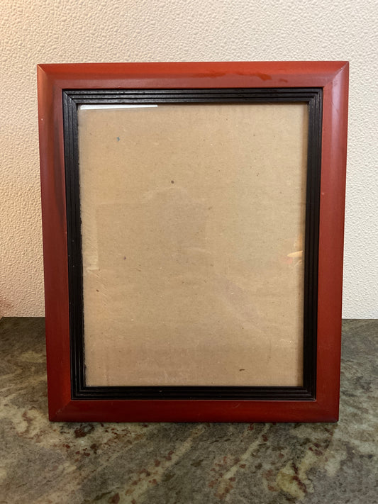 Reddish/Black Wood Frame Glass/Easel Back
