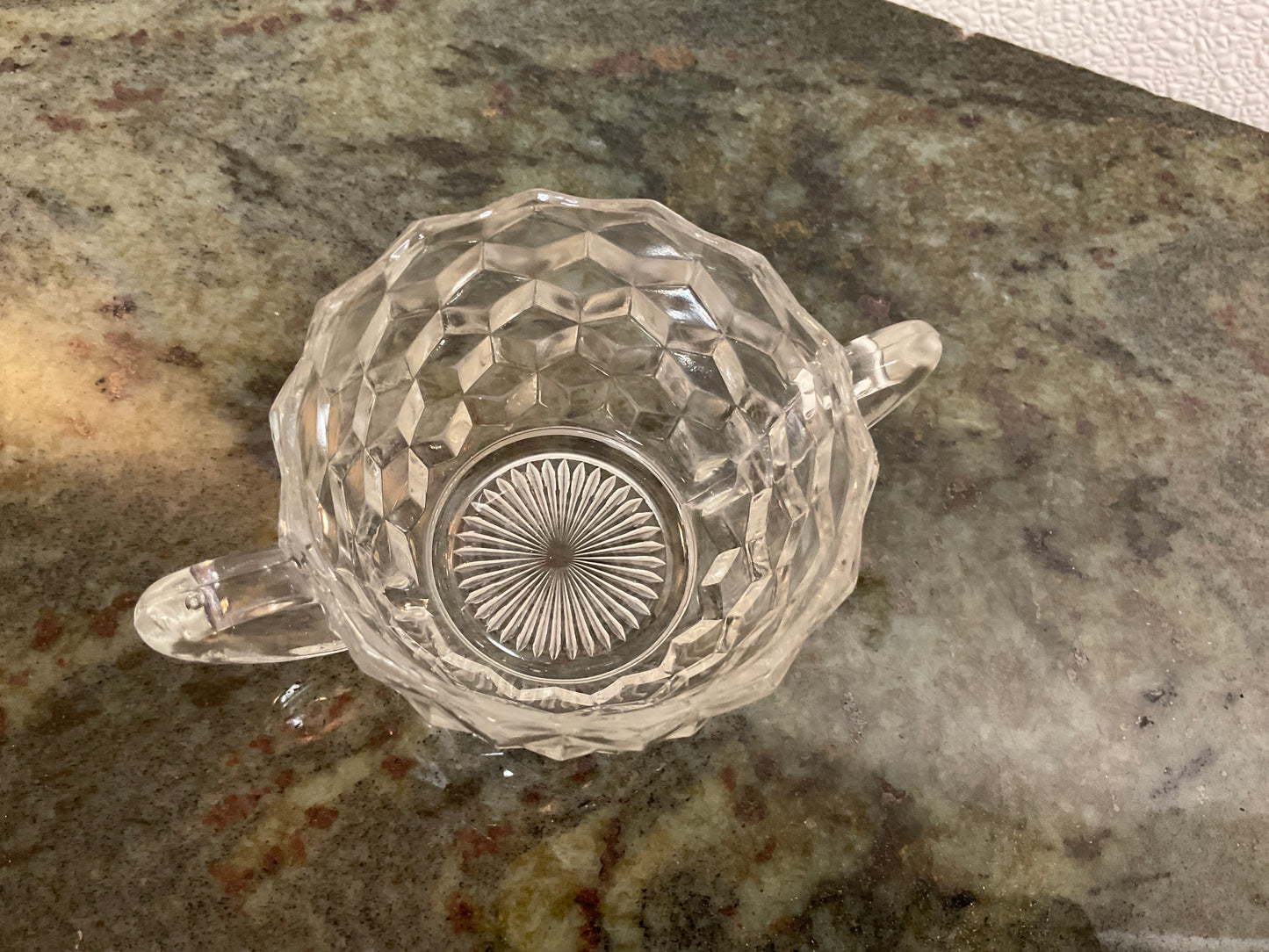 Antique Fostoria ‘American’ Pattern Sugar Bowl