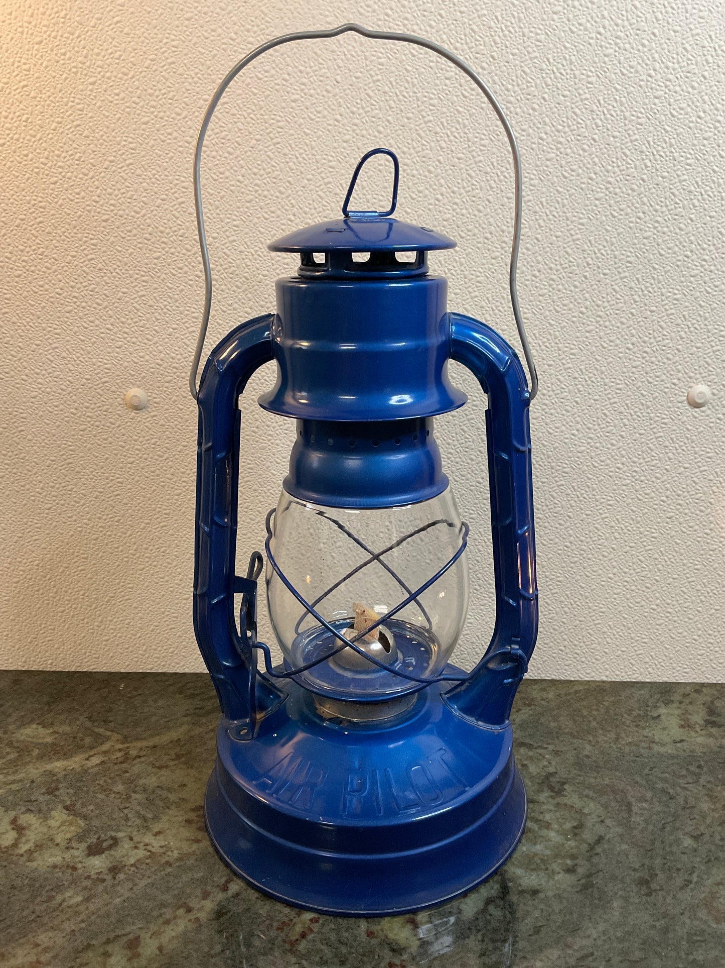 Vintage Blue Dietz Oil Lantern