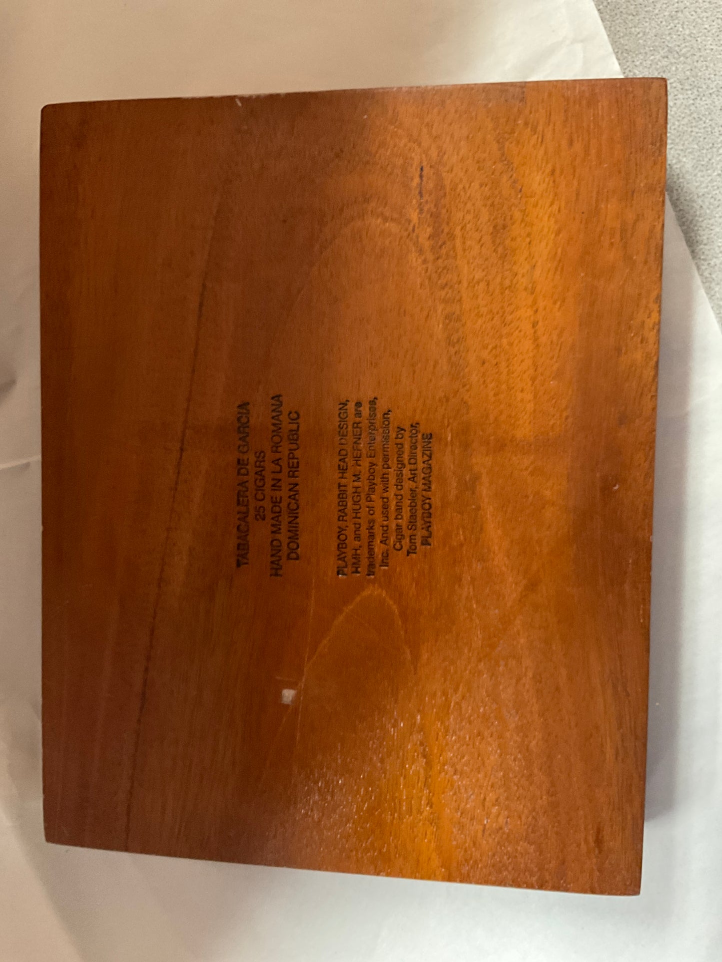 Vintage Playboy Hugh Hefner Signature Cigar Box