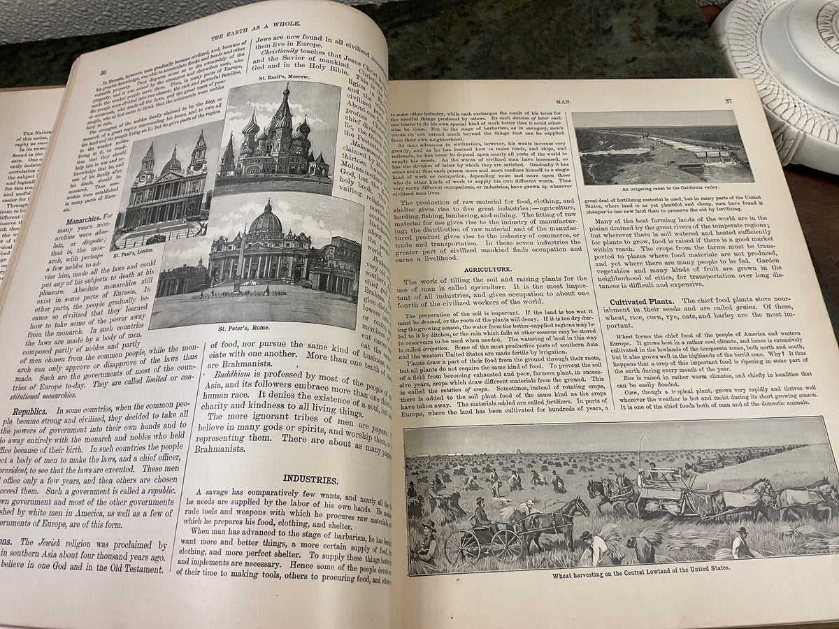 Antique 1898 Natural Advanced Geography
