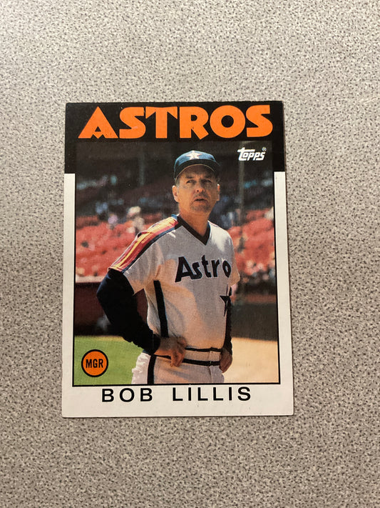 Baseball Card Bob Lillis