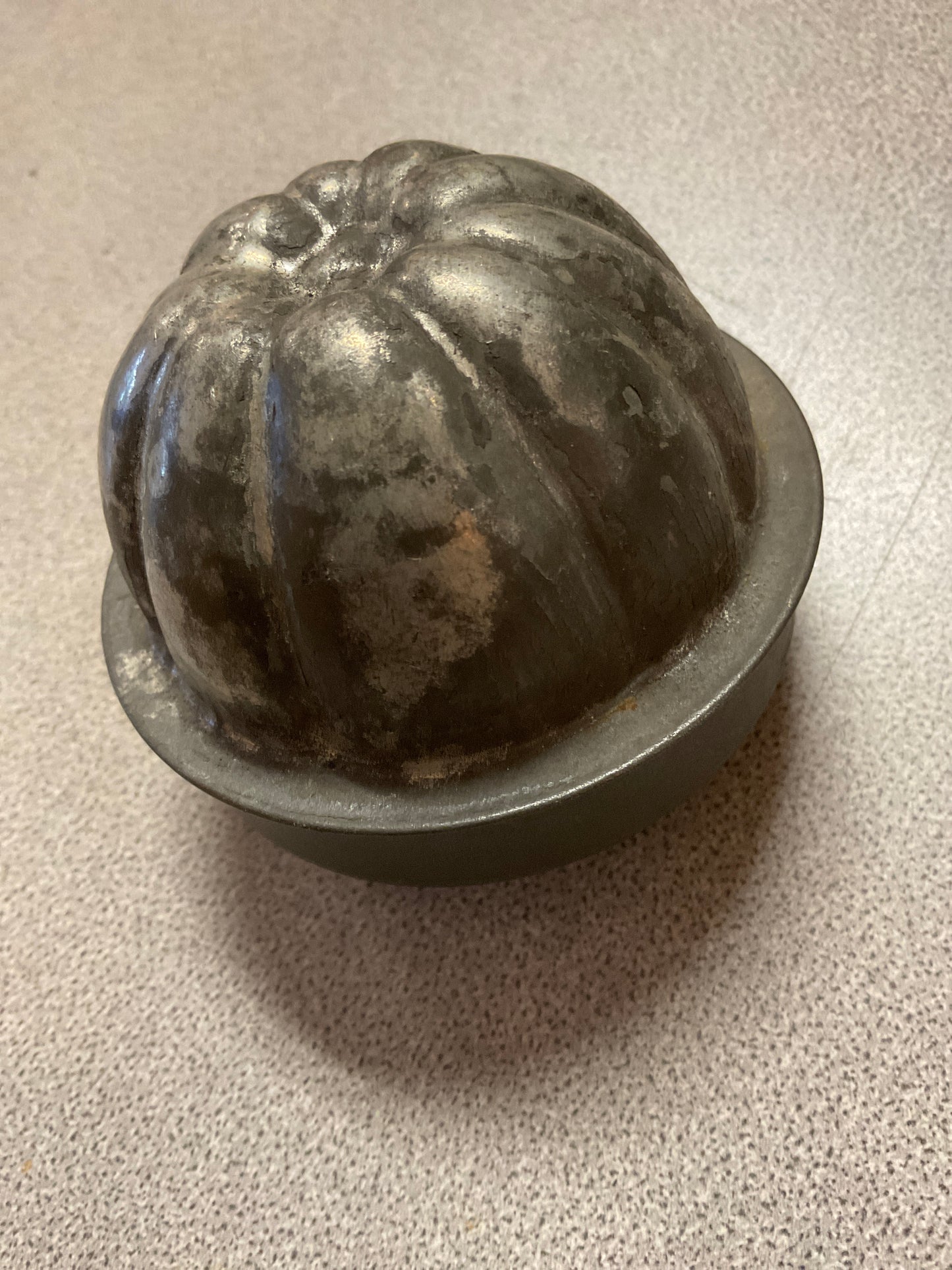 Vintage Tin Fluted Jello Mold