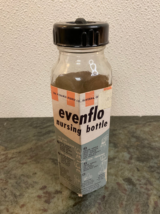 Vtg Glass EvenFlo Nursing Bottle