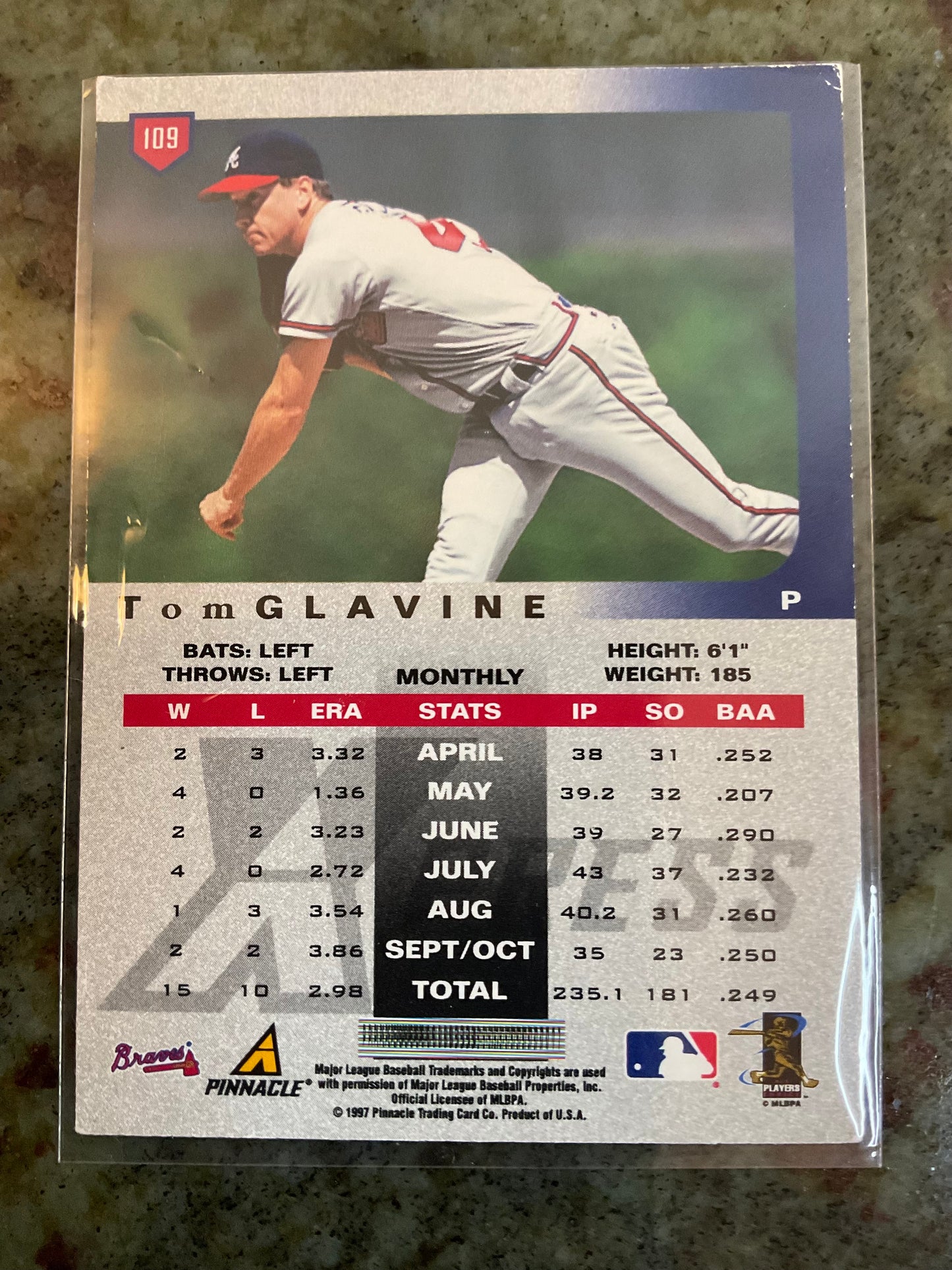 Tom Glavine Atlanta Braves