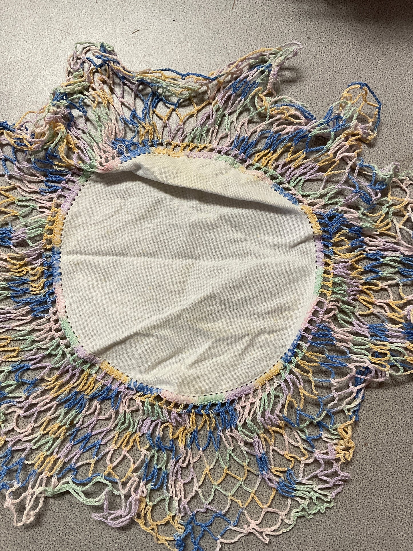 Vintage Variegated Crochet Doily