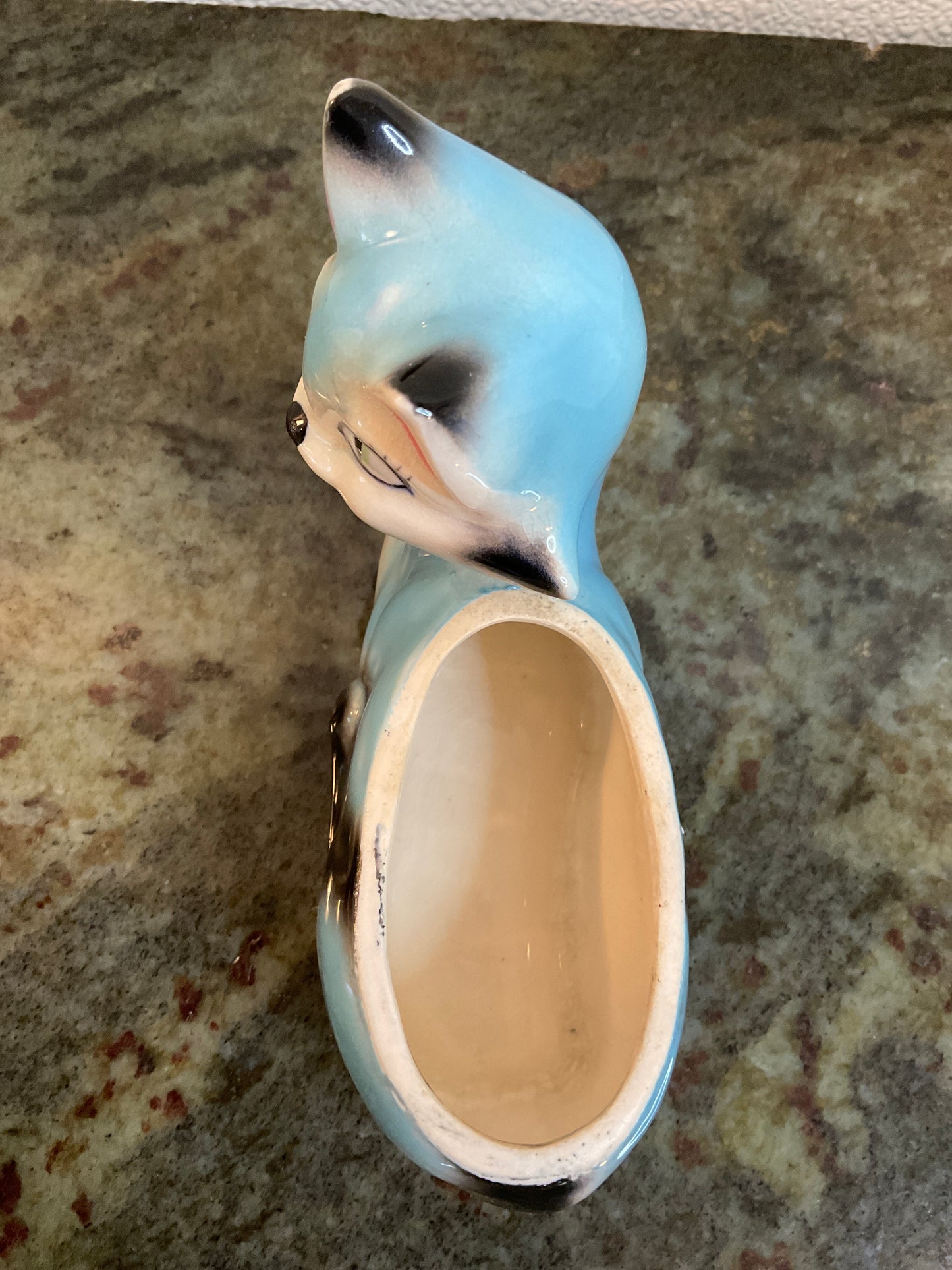 Mid-Century Modern Small Cat Planter