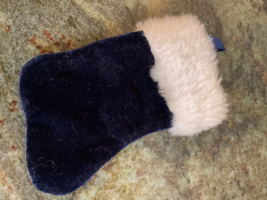 Small Navy Blue Stocking