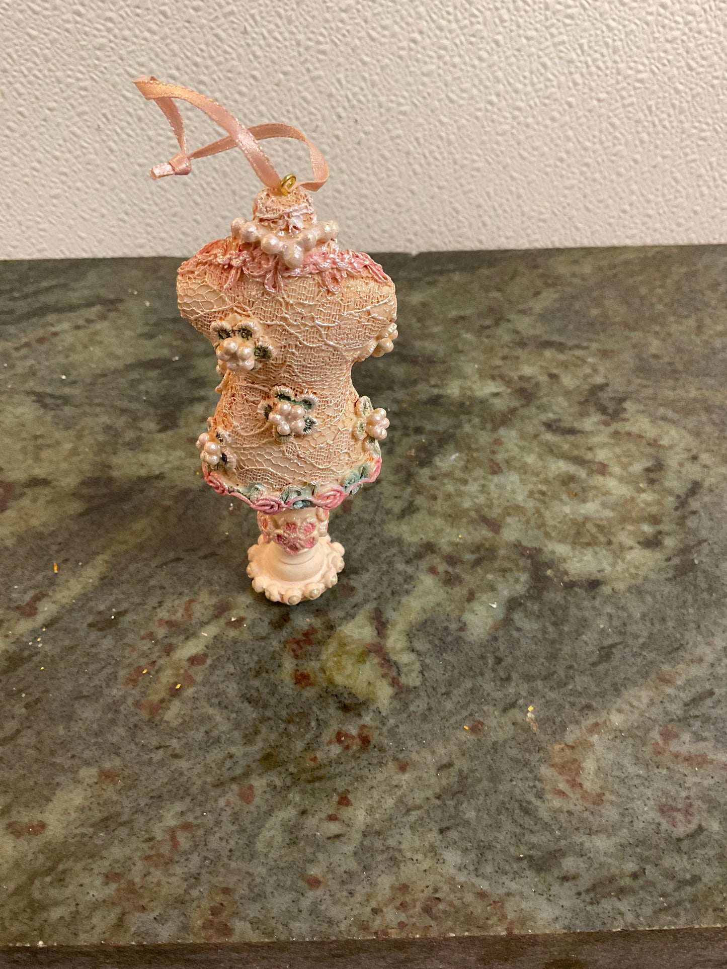 Dress Form with Pearl Necklace Ornament