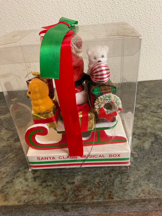 Vintage Santa Claus Musical Box