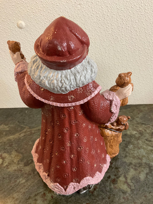 Vintage Hand Painted Ceramic Santa