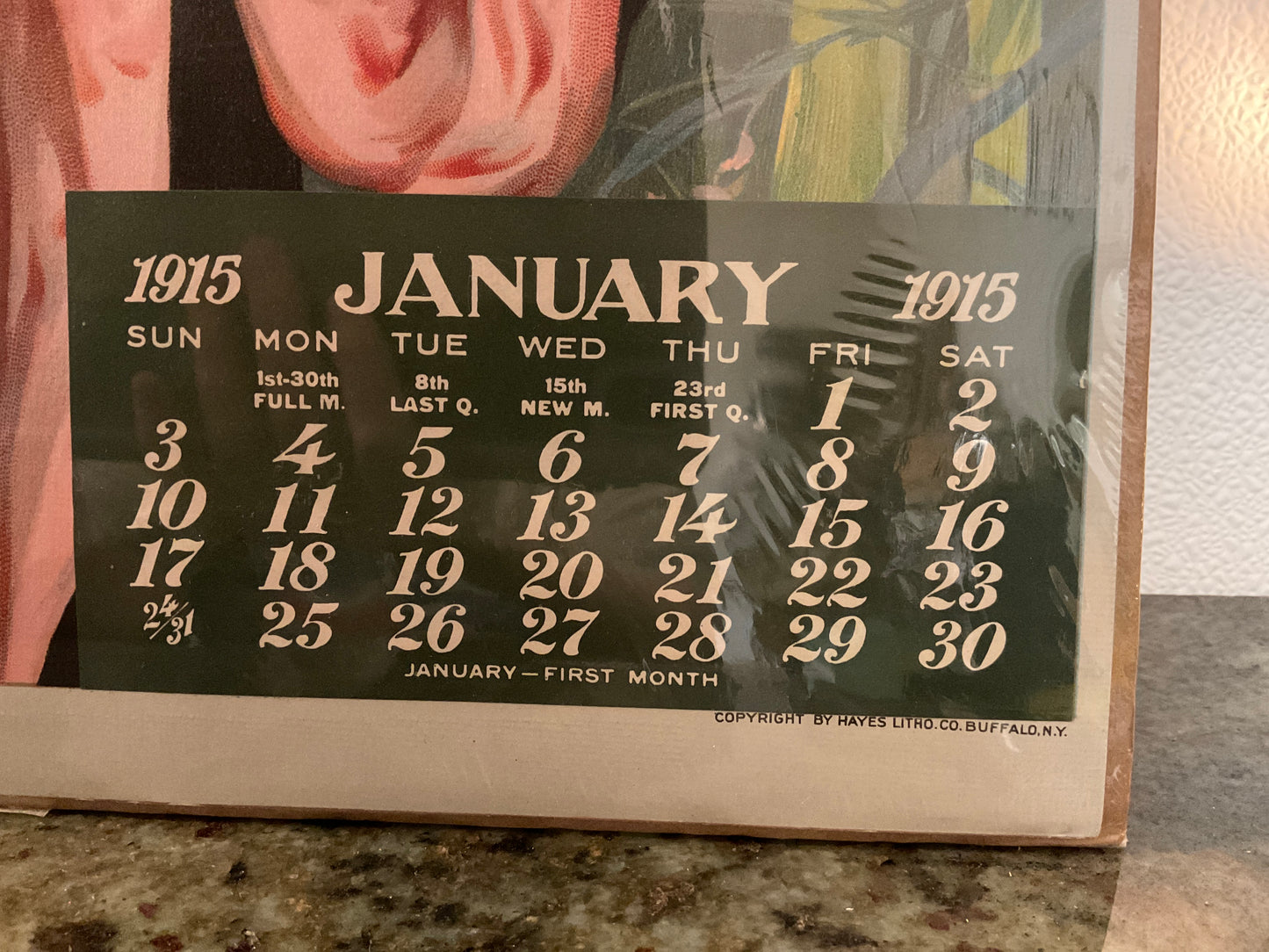 1915 Sales Sample Calendar by Hayes Litho