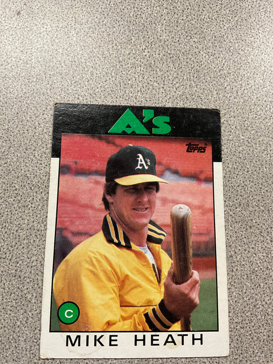 Baseball Card Mike Heath