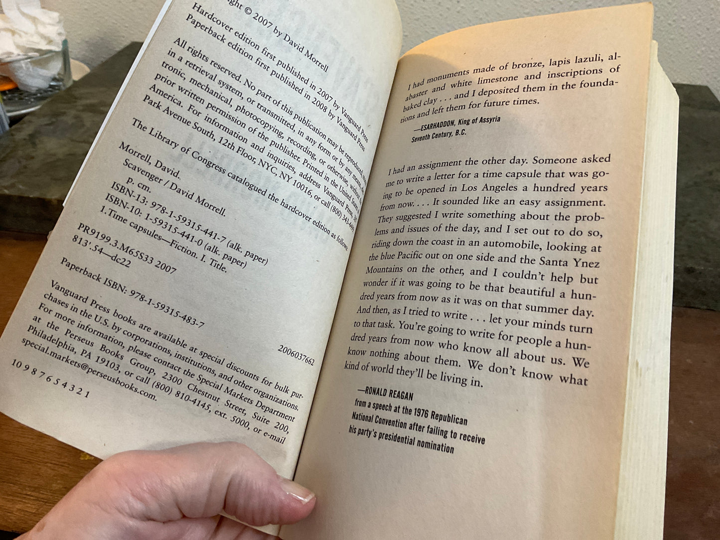 Book 2008/Scavenger by David Morrell