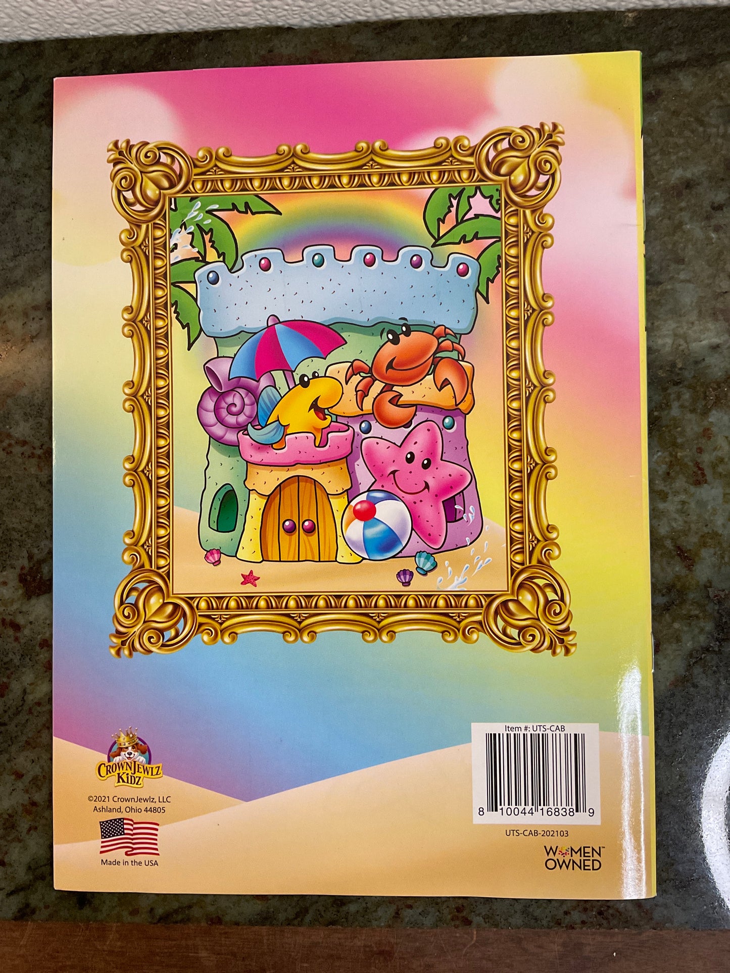 My Fun Day at the beach Coloring and Sticker Activity