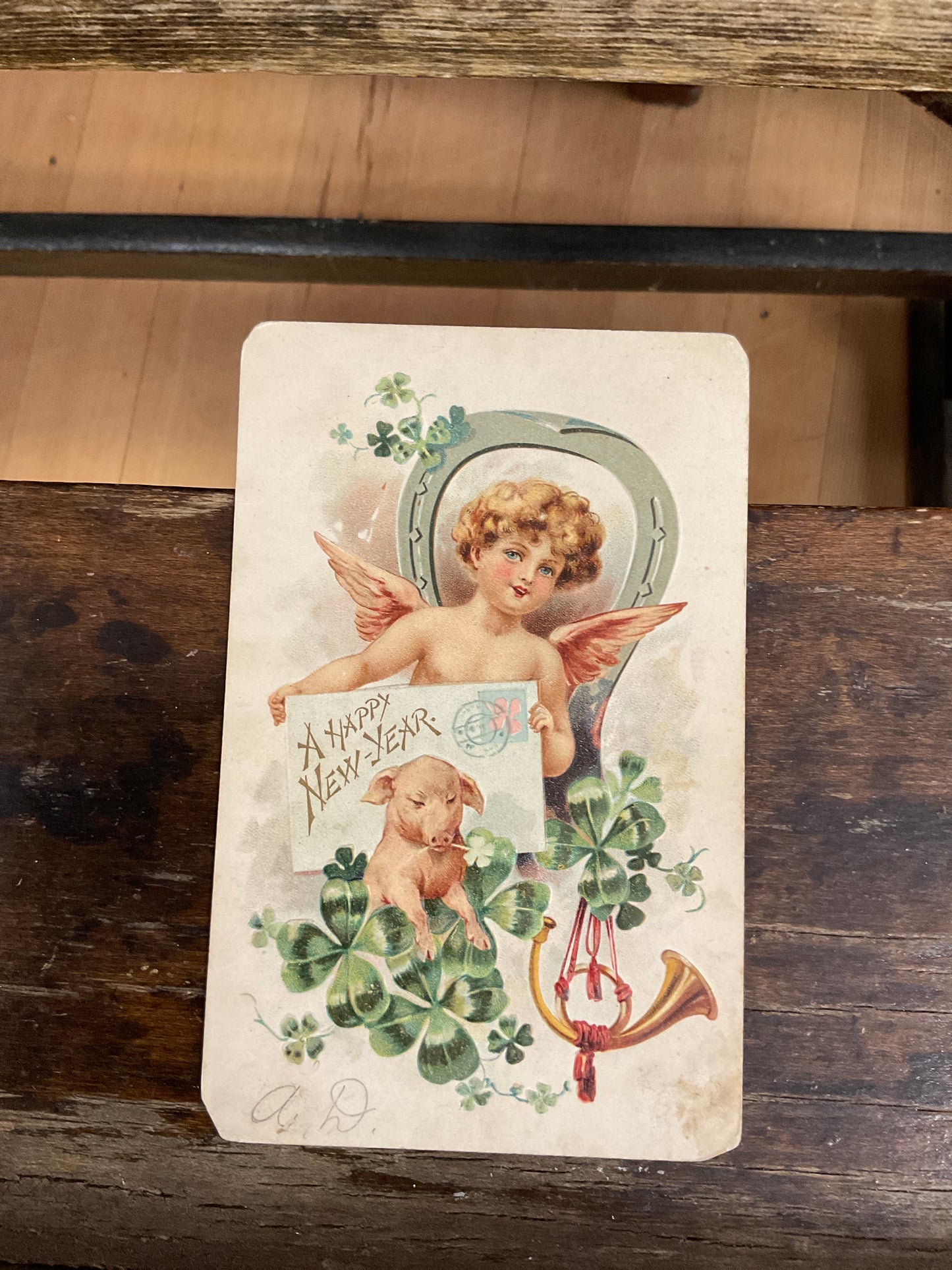 New Year Antique Post Card