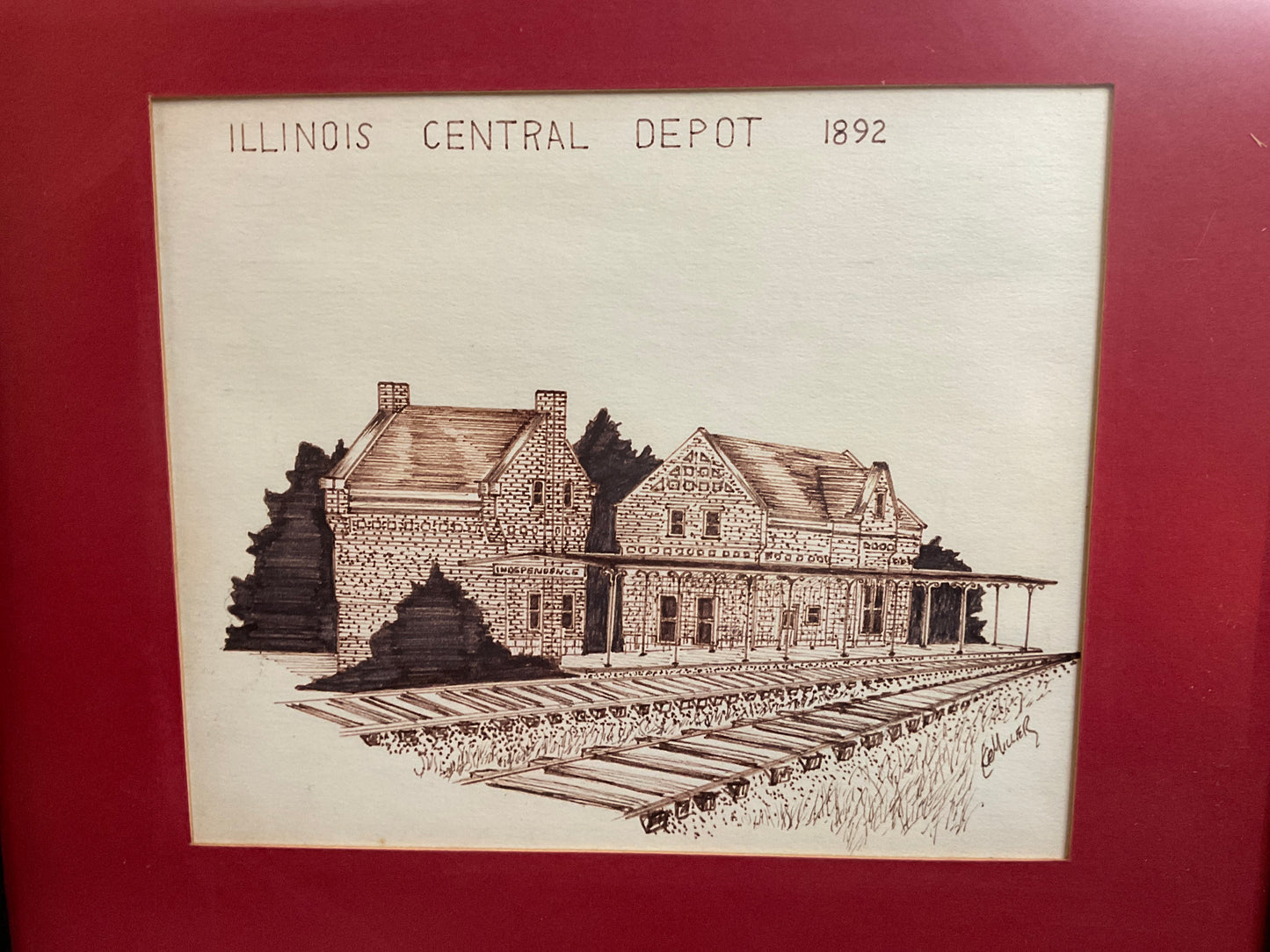 Illinois Central Depot 1892 Independence IA