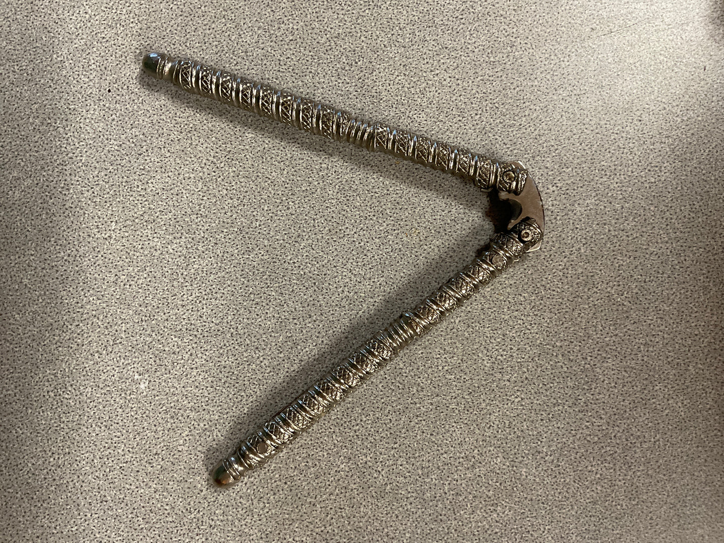 Vintage Metal Hand Nut Cracker